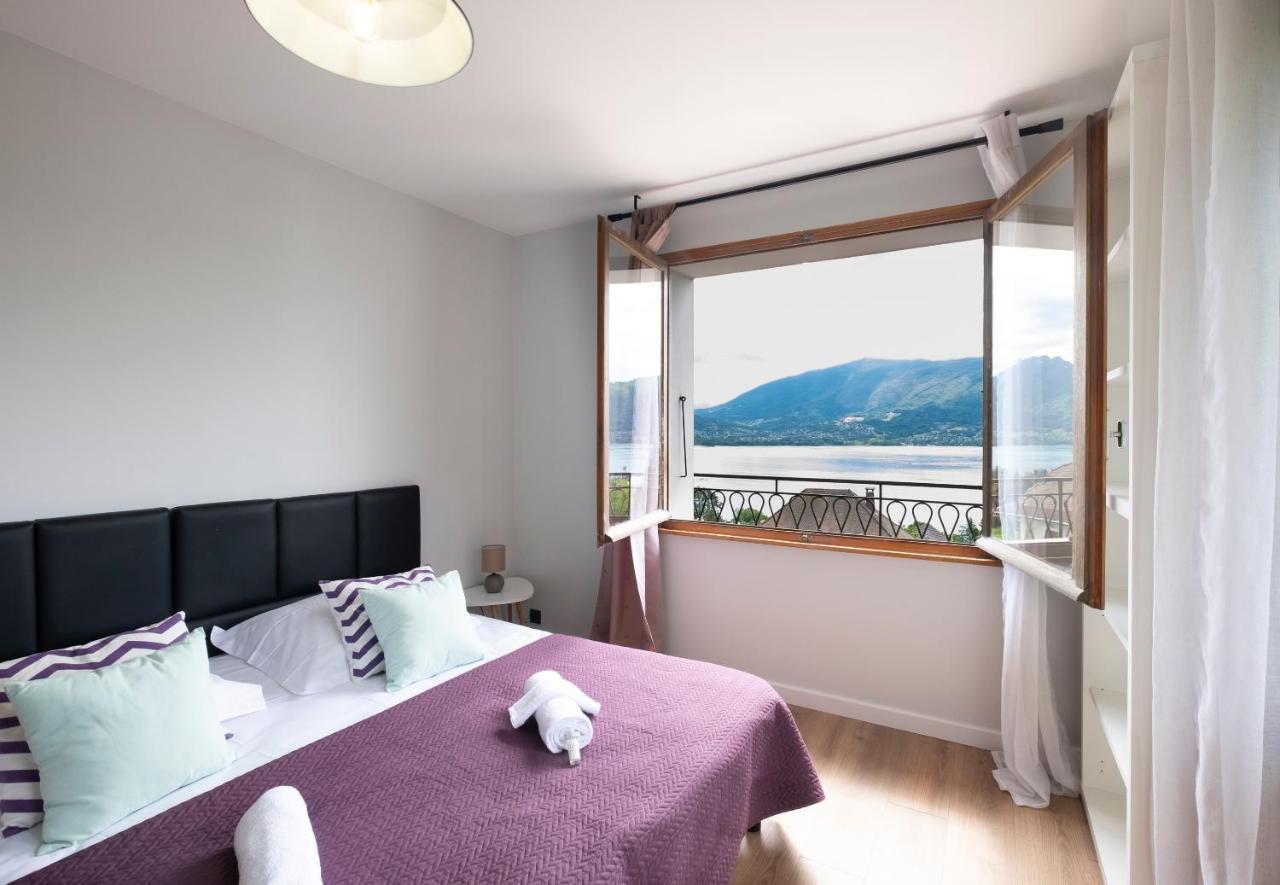T4 Avec Vue Imprenable Sur Le Lac D'Annecy Apartment Veyrier-du-Lac Bagian luar foto